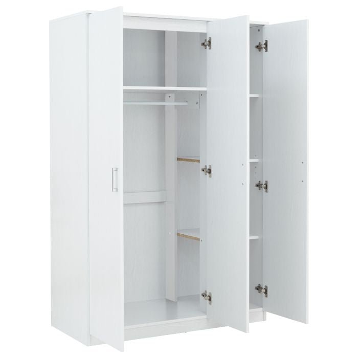 PRADA 4 Piece Bedroom Set in White – 3 Door Wardrobe, Chest of Drawers & 2 Bedside Tables – product image 15