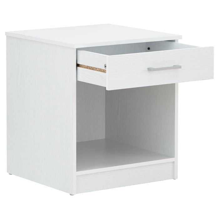 PRADA 4 Piece Bedroom Set in White – 3 Door Wardrobe, Chest of Drawers & 2 Bedside Tables – product image 11