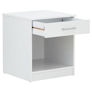 CHOICEWARDROBE PRADA 4 Piece Bedroom Set in White – 3 Door Wardrobe, Chest of Drawers & 2 Bedside Tables