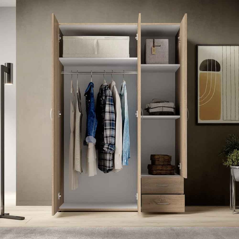 BINNENSTAD Oak Sonoma 3 door wardrobe with 2 drawers