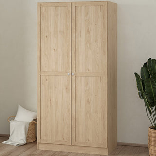 Florence Brande 2 Door Jackson Hickory Oak Wardrobe