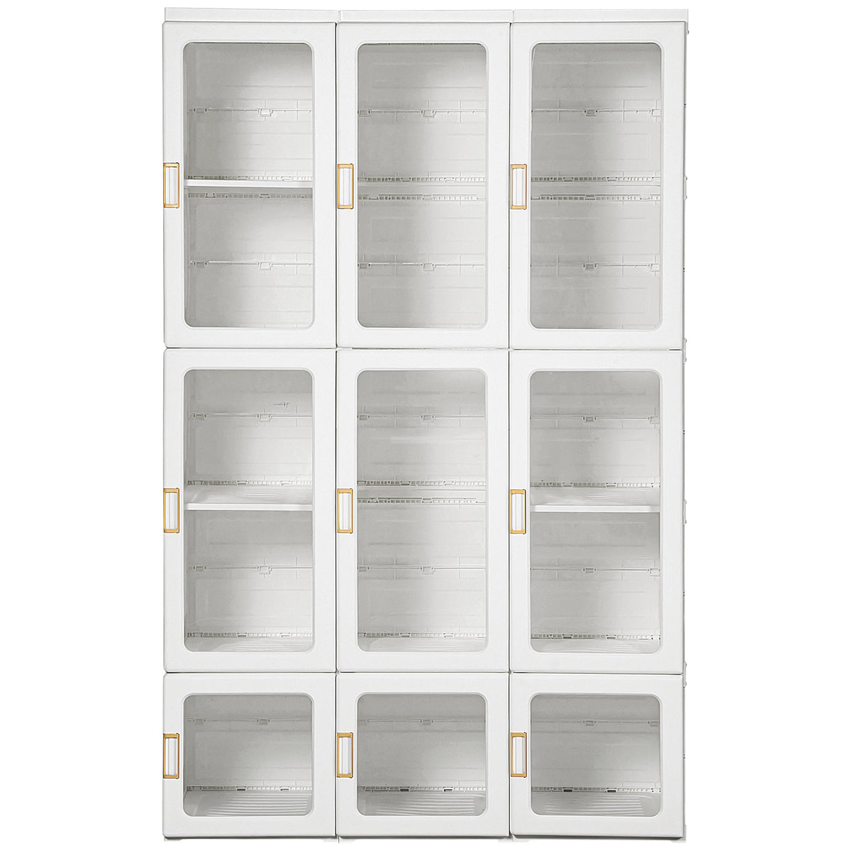 homcom portable clothes wardrobe for bedroom foldable clothes organiser with cube storage hanging rods magnet doors white