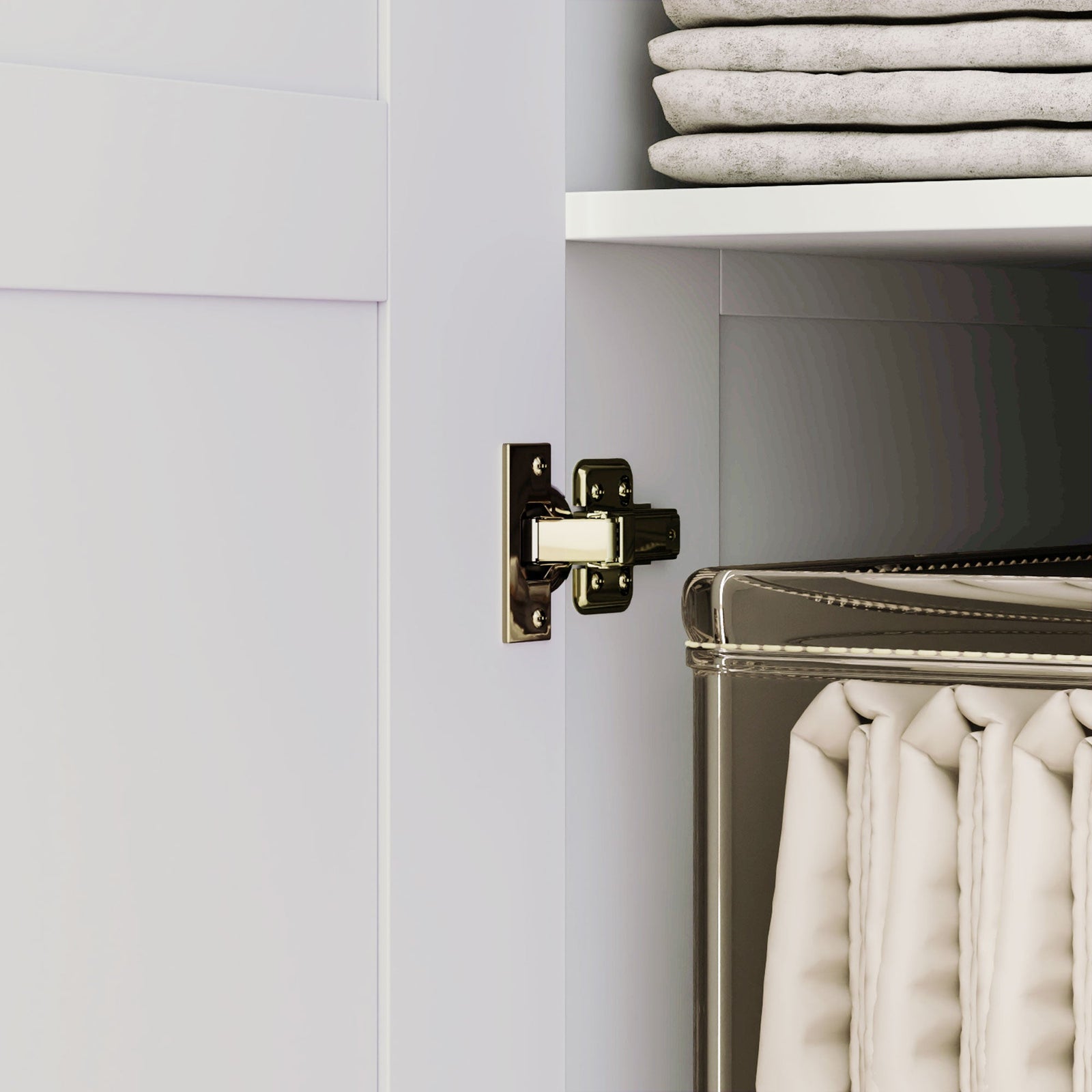 homcom double paneled door wardrobe with shelves white