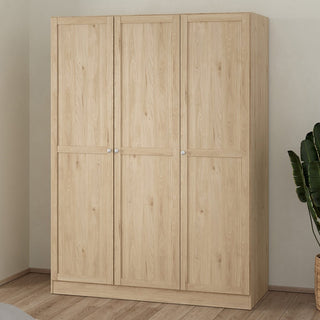 Florence Brande 3 Door Jackson Hickory Oak Wardrobe