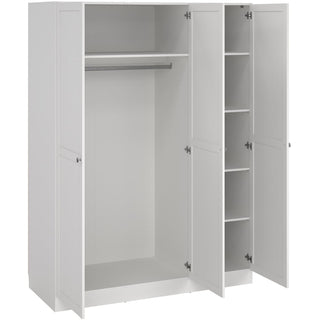 Florence Brande 3 Door White Wardrobe