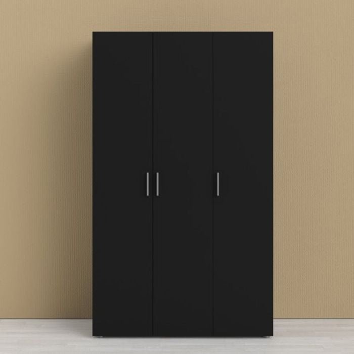 PEMBROKE 3-Door Wardrobe 118.1cm in Black