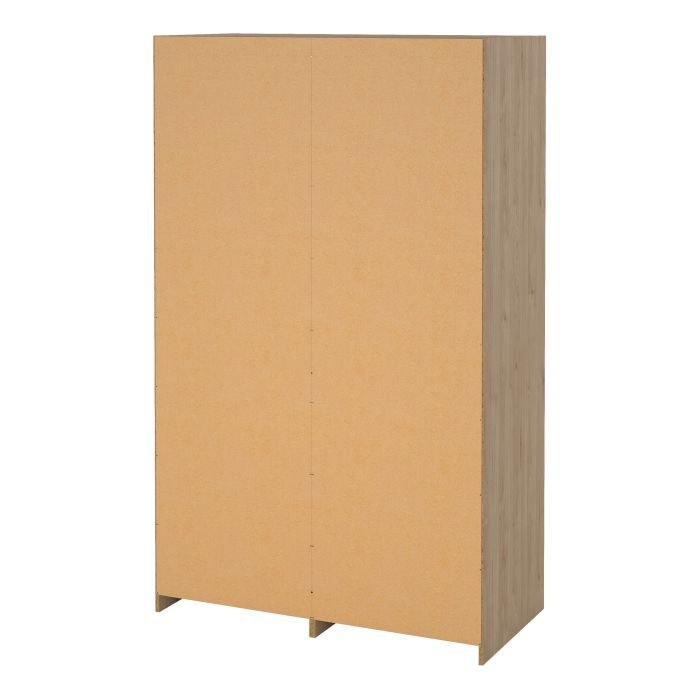 Lacoste 121.2cm 3-Door Sliding Wardrobe with 2 Drawers – Jackson Hickory Oak – product image 6