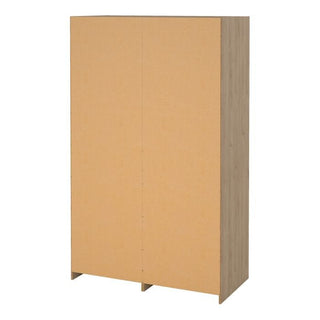 Sliding Wardrobe - LACOSTE 3 Doors and 2 Drawers Wardrobe Jackson Hickory Oak 121cm