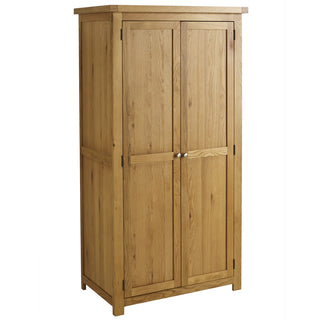 Webworms Wooden Wardrobe With 2 Doors In Oak
